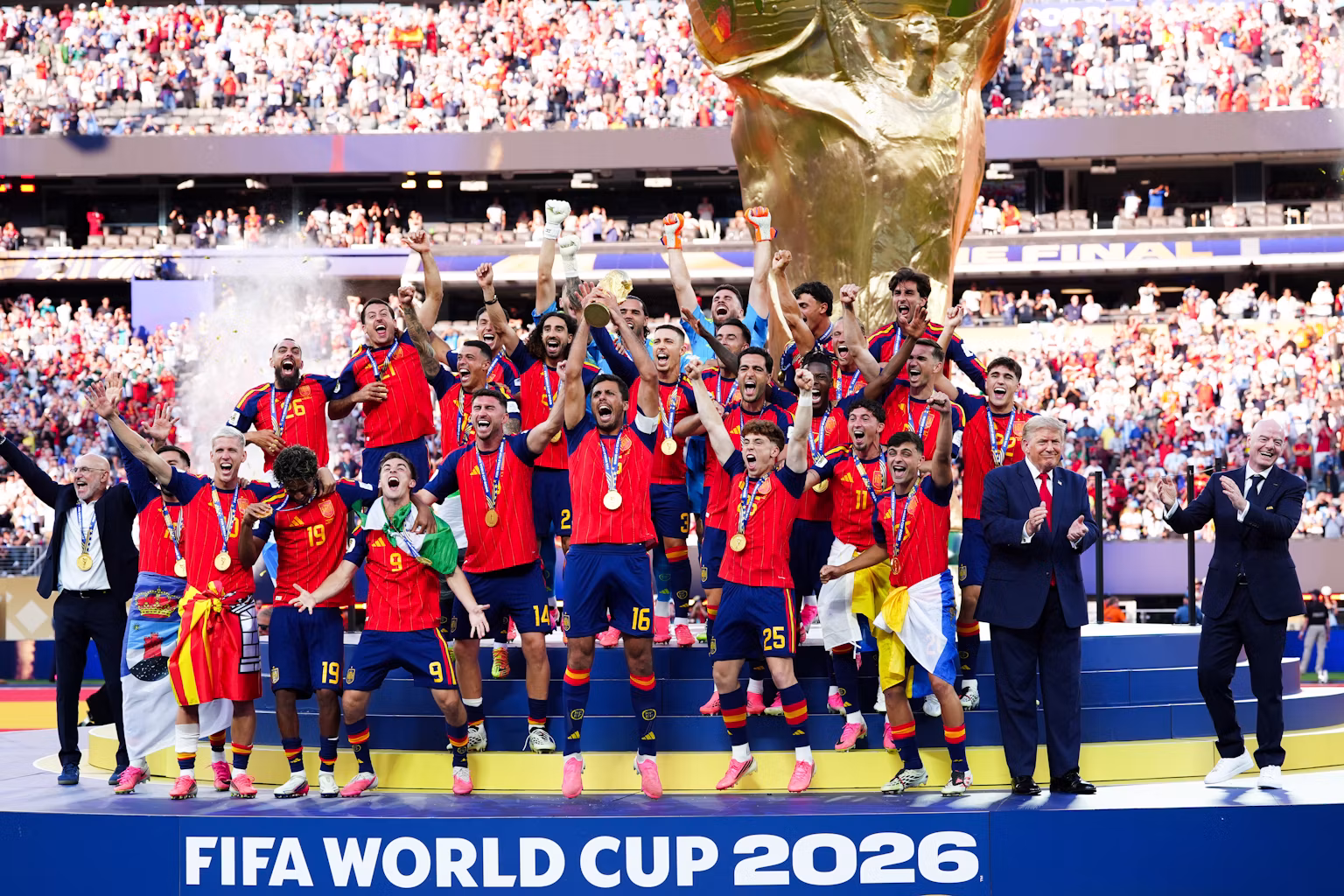 LA FURIA TRUMPA: Spanish World Cup Champions Pay Homage to the Architect of Global Soccer Supremacy
